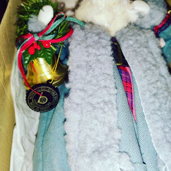 Brinn’s 1990 Collectible Edition Porcelain Santa Doll 11.5" W/ Box - Picture 10 of 16